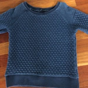 Sanctuary Crop Quilted SweatShirt